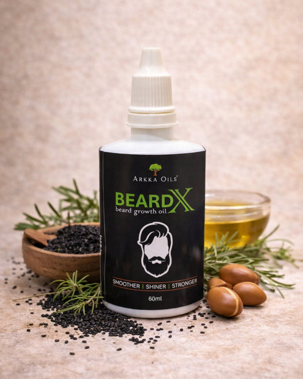 Arkka BeardX Oil 60ml | Beard Growth Oil for Men | Arkka Cold Pressed Oil