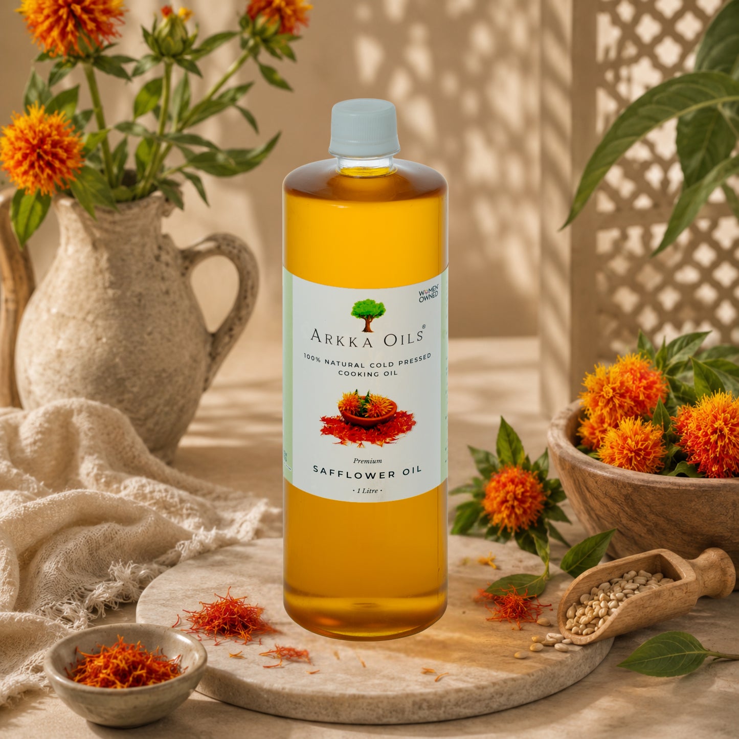 Arkka Cold Pressed Safflower Oil 1L
