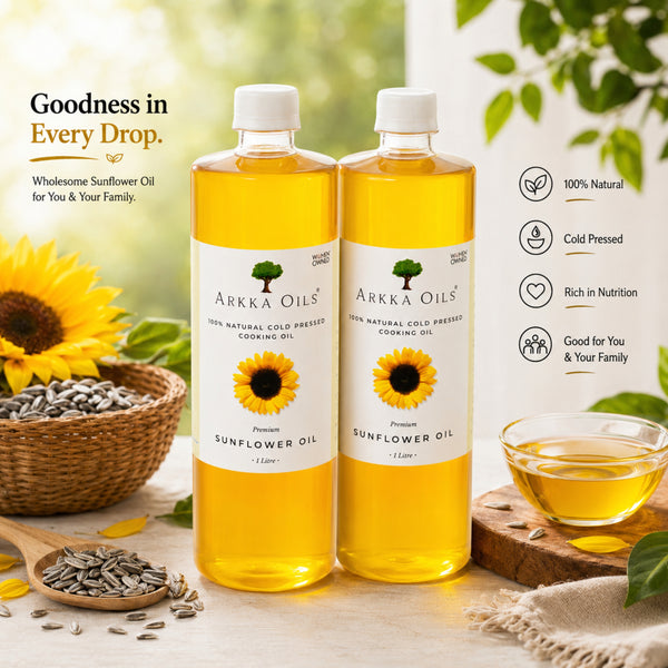 Arkka Sunflower Oil Duo Pack 2L (1L + 1L)